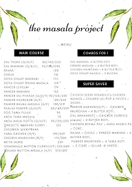 The Masala Project menu 2