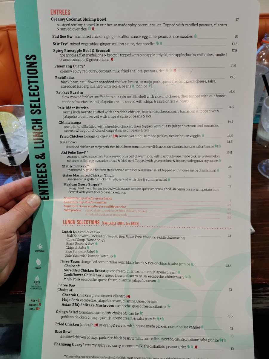 Menu Back