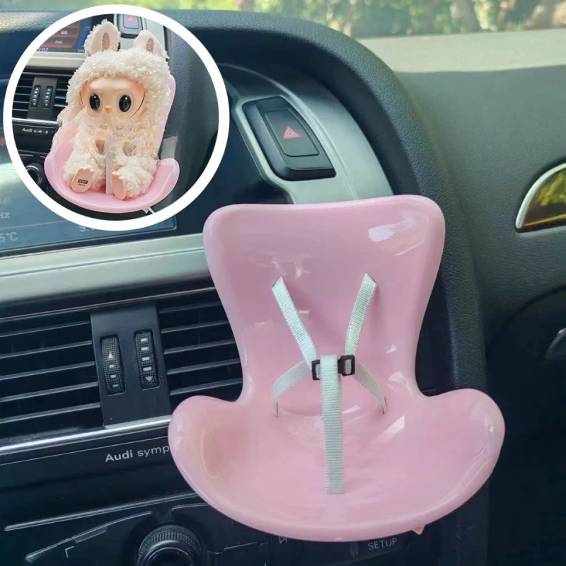 Doll Car Safety Seat with Air Outlet, Safe and Comfortable Travel for Dolls, Easy to Install, Perfect Accessory for Doll