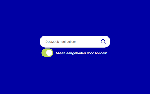 bol.com zoekbar en verkoper selectie