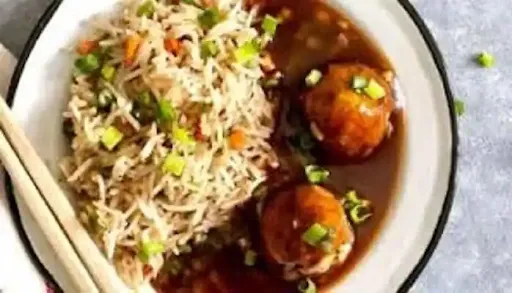 Veg Manchurian Fried Rice