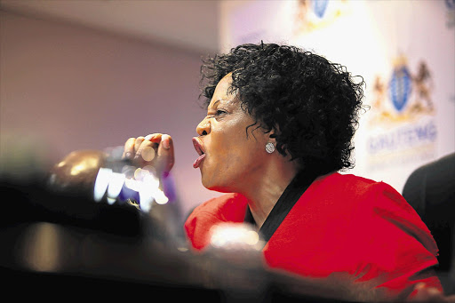 Gauteng Premier Nomvula Mokonyane. File photo.