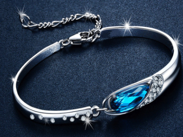 Europa y el brazalete de cristal austriaco de los Estados Unidos Moda coreana zapatos de vidrio para mujeres pulsera