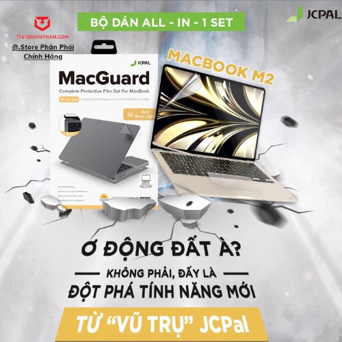 Bộ Dán Macbook Đủ Dòng Cho Macbook Air Macbook Pro Chính Hãng Jcpal