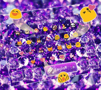 Purple Diamond Glitter Keyboard(圖8)-速報App