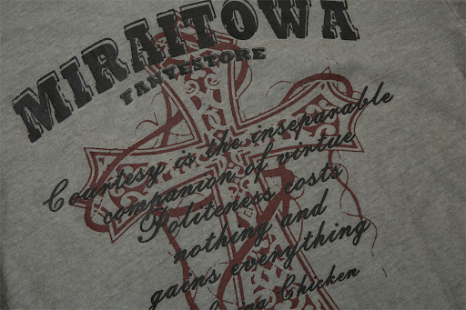 Title 4, Mens Distressed and Dirty Cotton Round Neck Lo...