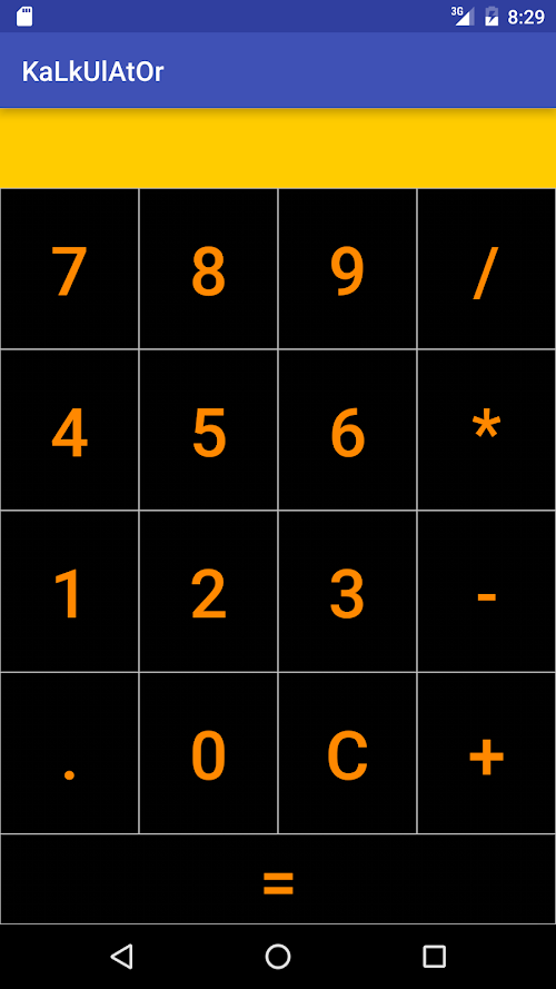 Android application Kalkulator screenshort