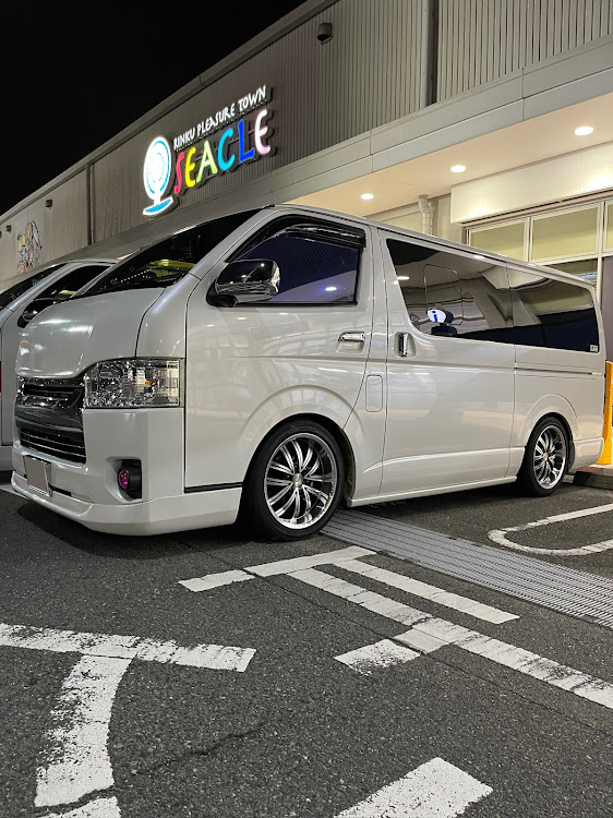 ハイエースワゴンのりんくうオフ・いつものメンバーと・結局いつもラスト組😆に関するカスタム事例の投稿画像9枚目