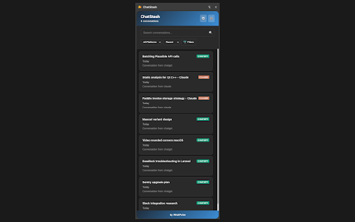 ChatStash screenshot 1