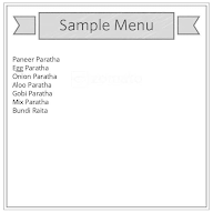 Great Paratha menu 1