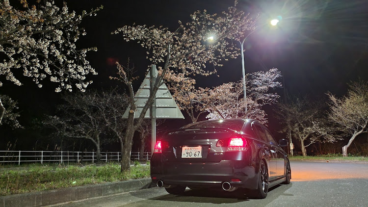 レガシィB4の青森県・むつ市・桜・大畑町・さくらロードに関するカスタム事例の投稿画像1枚目