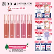 [Bạn Mới Nhập Coshbm - 50% Đơn 0Đ] Son Kem Lì Bbia Water Velvet Tint (5 Màu) 2.9G - Bbia Official Store