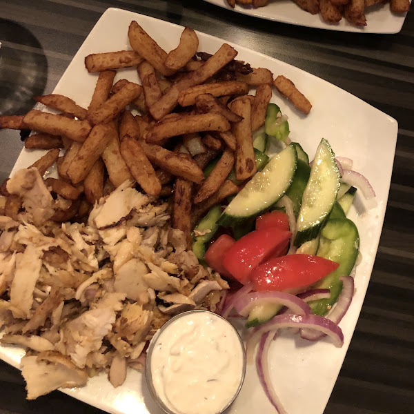 Chicken gyro plate