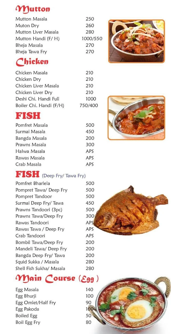 Sai Sannidhi Restaurant & Bar menu 