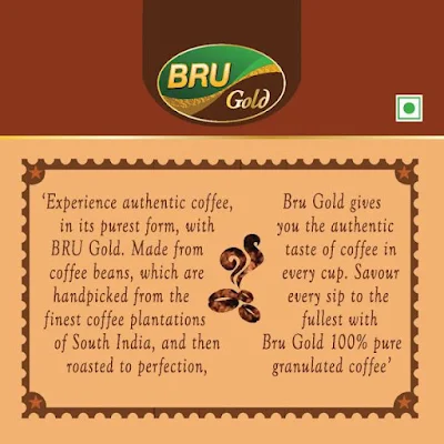 Bru Gold Instant Coffee Powder Bottle