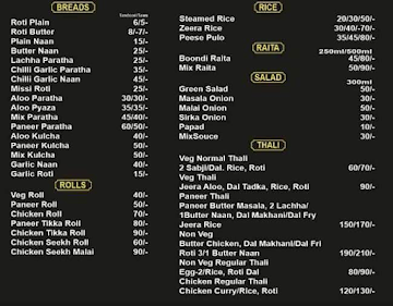 Samosa King menu 