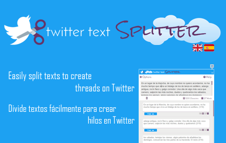 Twitter text Splitter small promo image