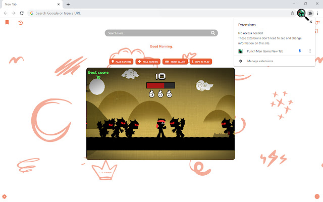 Punch Man Game New Tab
