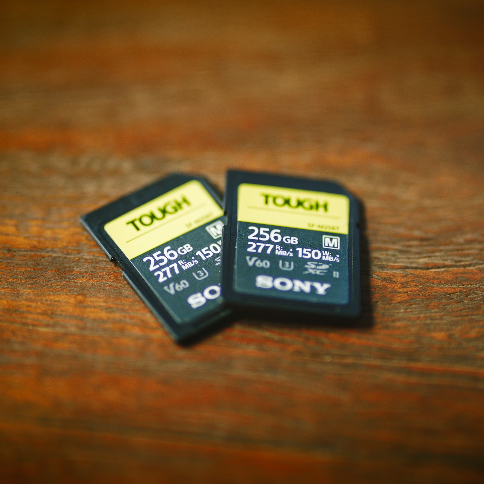 sony 256gb tough cards for backup storage in fast workflow post-production 