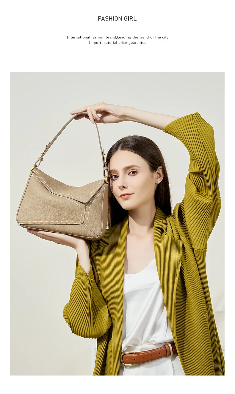 Title 2, Vielseitige geometrische Kissen-Tasche aus erst...
