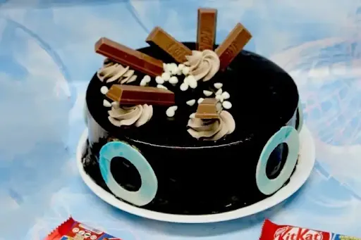 Chocolate Ball, Gems And KitKat Cake