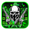 App herunterladen Green Weed Skull Keyboard Theme Installieren Sie Neueste APK Downloader