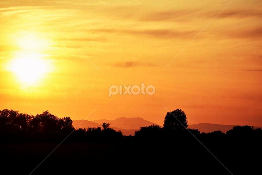 Willamette Sunset by Elizabeth McKechnie - Landscapes Weather