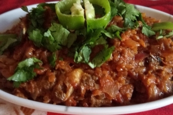 Restaurant Style Punjabi Baingan Bhartha