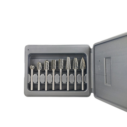 Title 1, Carbide Tungsten Steel Rotary File Set with End...
