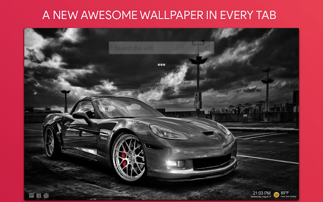 Super Cars Wallpaper HD Custom New Tab