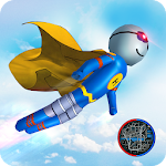 Cover Image of डाउनलोड Flying Hero Stickman : Stickman Rope Hero Games 1.0.2 APK