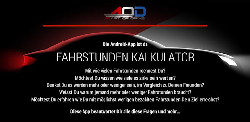 Fahrstunden Kalkulator App Von Art Of Drive Apps On Google Play