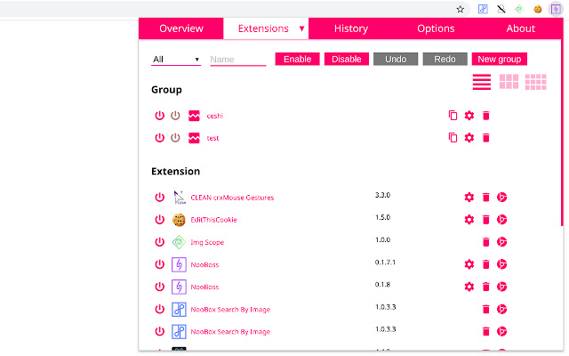 NooBoss chrome extension