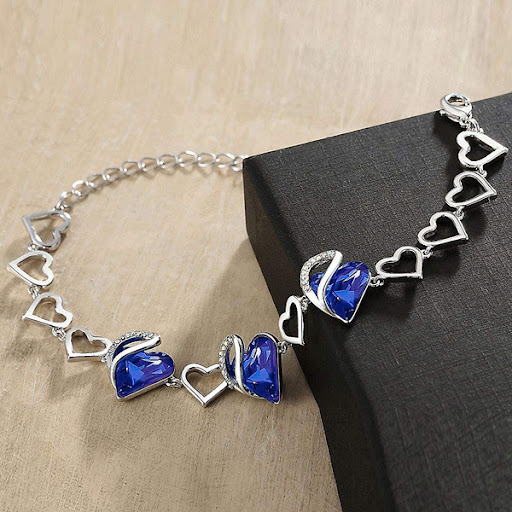 Title 6, Womens Fashion Heart-shaped Crystal Diamond Br...