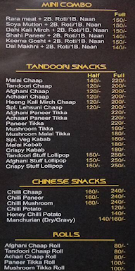 Mr Singh's Tandoori Hut menu 1