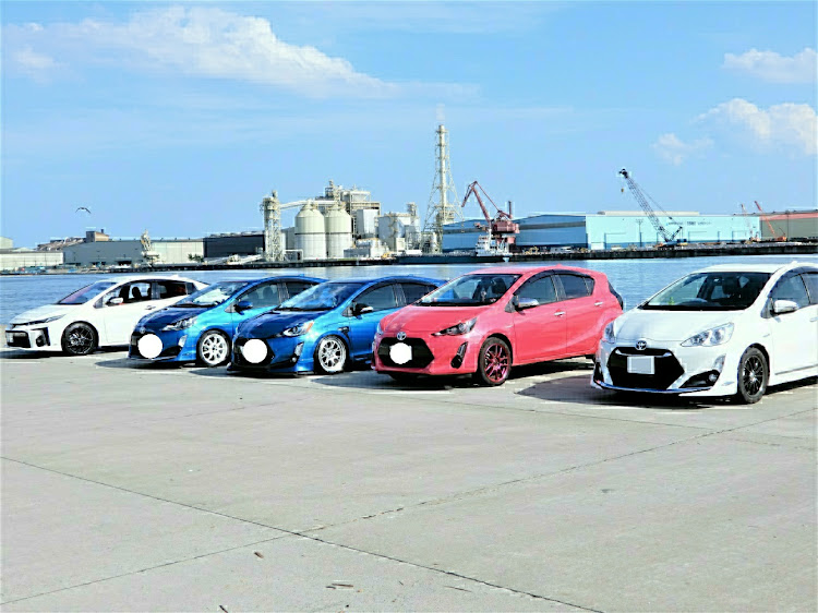 アクアのはじめてのオフ会・久しぶりの仙台新港に関するカスタム事例の投稿画像1枚目