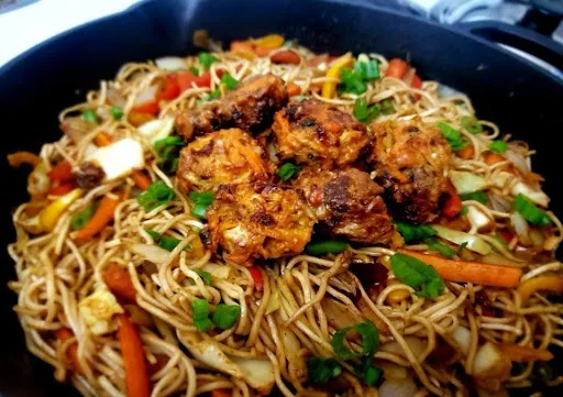 Veg Manchurian Noodles