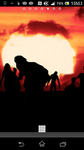 Sunset Zombies 3D Wallpaper