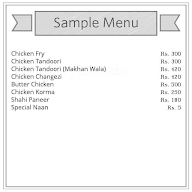 Taj Chicken Point menu 1