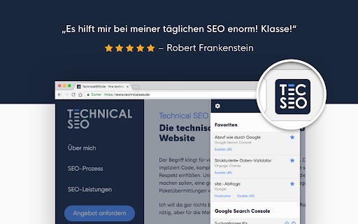 SEO-Dashboard von TechnicalSEO.de