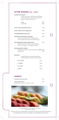 Aroma Lounge & Deli By Crowne Plaza Kochi menu 2