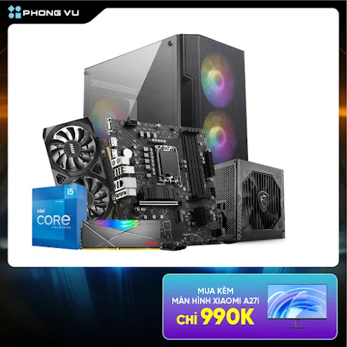 PC PV Gaming IN50131 (Intel Core i5-12400F/2 x 8GB/512GB SSD/GeForce RTX 3050/Free DOS)