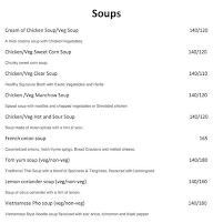 The Empire menu 1