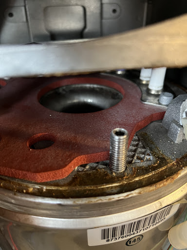 Replaced faulty burner seal
