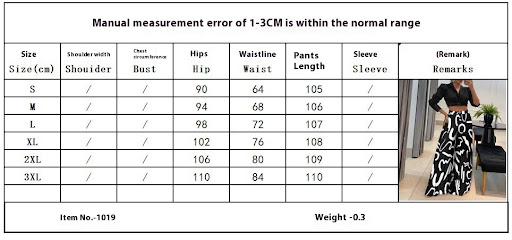 Title 1, Fashion Casual Printing Wide Leg Pants Comforta...