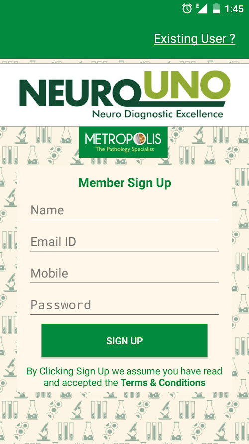 Android application NeuroUNO Metropolis screenshort