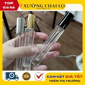 Lọ Chiết Nước Hoa Giá Rẻ Nhất Chai Chiết Nước Hoa Thủy Tinh Hình Trụ 5Ml, 10Ml Cao Dày Đựng Dầu Thơm, Phụ Kiện Du Lịch