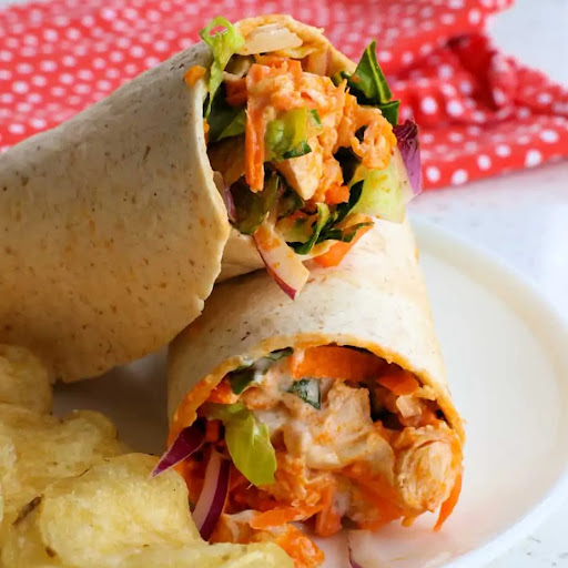 Buffalo Chicken Wrap | Just A Pinch Recipes