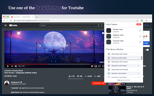 Theme & Color Changer for Youtube™