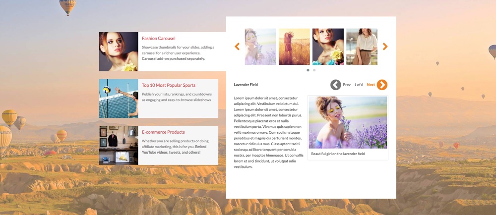 Theia Post Slider para WordPress